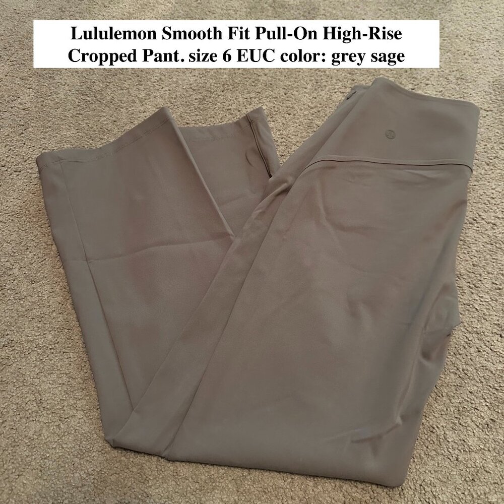 Lululemon Smooth Fit Pull-On High-Rise Cropped Pants